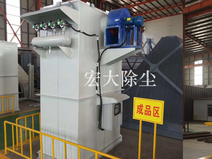 方圓玻璃廠用<strong>單機脈沖除塵器</strong>